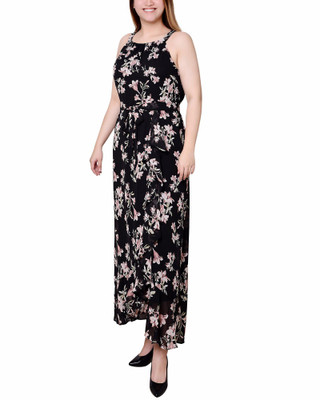 Thumbnail 3: NY COLLECTION NY Collection Petite Floral Chiffon Halter Maxi Dress 