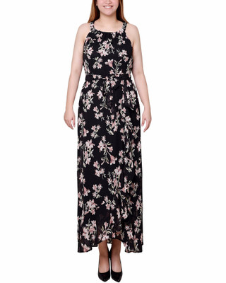 Thumbnail 1: NY COLLECTION NY Collection Petite Floral Chiffon Halter Maxi Dress 