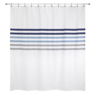 Thumbnail 2: IZOD Izod Augusta Stripe Shower Curtain 