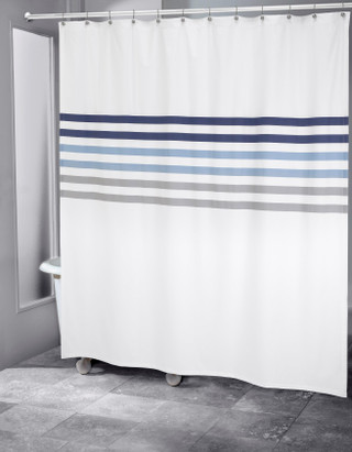 Thumbnail 1: IZOD Izod Augusta Stripe Shower Curtain 