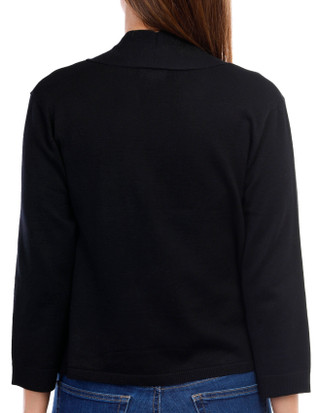 Thumbnail 3: Nina Leonard Nina Leonard Womens Solid Long Sleeve Shrug 