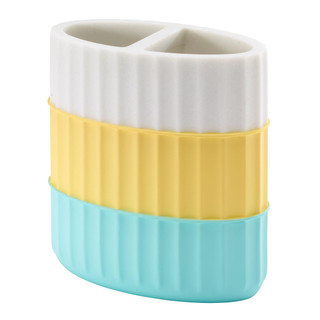 Thumbnail 1: IZOD Izod Clubhouse Aqua Stripe Toothbrush Holder 
