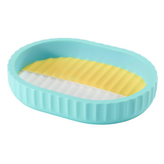 Thumbnail 1: IZOD Izod Clubhouse Aqua Stripe Soap Dish 