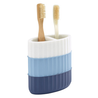 Thumbnail 2: IZOD Izod Clubhouse Blue Stripe Toothbrush Holder 