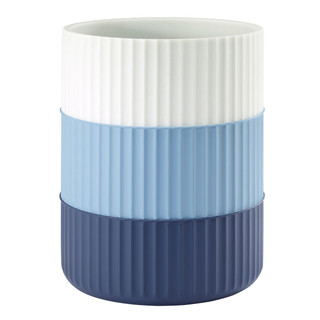 Thumbnail 1: IZOD Izod Clubhouse Blue Stripe Wastebasket/Trash Can 