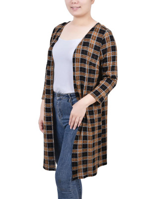 Thumbnail 2: NY COLLECTION NY Collection Womens Missy 3/4 Sleeve Knit Cardigan 