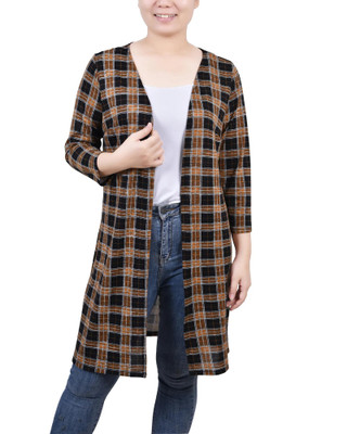 Thumbnail 1: NY COLLECTION NY Collection Womens Missy 3/4 Sleeve Knit Cardigan 