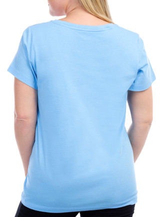 Thumbnail 2: Hue Hue Womens Solid Short Sleeve V-Neck Sleep Tee 