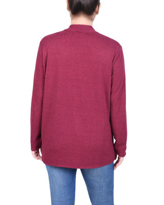 Thumbnail 2: NY COLLECTION NY Collection Womens Long Sleeve Swing Cardigan 