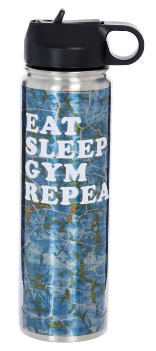 Thumbnail 1: Meteor Meteor 22 oz. Eat Gym Sleep Repeat Water Bottle 