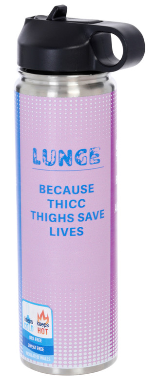 Thumbnail 4: Meteor Meteor 22 oz. Squat Run Lunge Water Bottle 