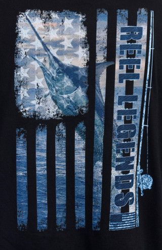 Thumbnail 2: REEL LEGENDS Reel Legends Mens US Marlin Work T-Shirt 