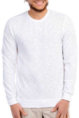 Thumbnail 1: Tackle & Tides Tackle & Tides Mens Solid Slub Knit Long Sleeve Shirt 