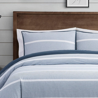 Thumbnail 5: Brooklyn Loom Brooklyn Loom Niari Stripe Duvet Cover Set 