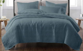 Thumbnail 2: CANNON Cannon Square Quilt Set 