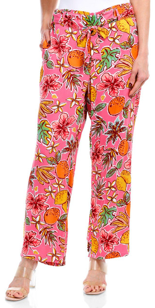 Thumbnail 3: BUNULU Bunulu Womens Print Wide Leg Pull On Pants 