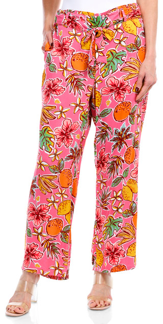 Thumbnail 3: BUNULU Bunulu Womens Print Wide Leg Pull On Pants 
