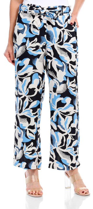 Thumbnail 1: BUNULU Bunulu Womens Print Wide Leg Pull On Pants 