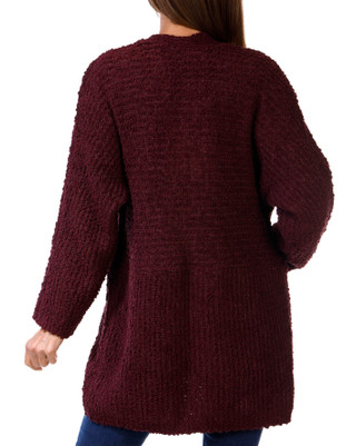 Thumbnail 2: Bobeau Bobeau Womens Solid Popcorn Cardigan 