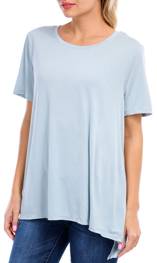 Thumbnail 3: love tree Love Tree Juniors Cupro Crew Neck Top 