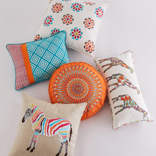 Thumbnail 2: Levtex Home Mirage Three Giraffes Decorative Pillow 