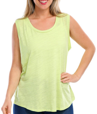 Thumbnail 4: Blue Sol Blue Sol Petite Solid Luxey Tank Top 