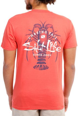 Thumbnail 1: Salt Life Salt Life Mens Chasing Lobster Tail Short Sleeve Tee 