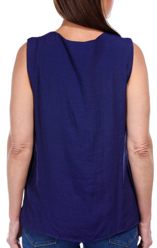 Thumbnail 3: Juniper + Lime Juniper + Lime Womens Sleeveless Crochet Gauze Top 