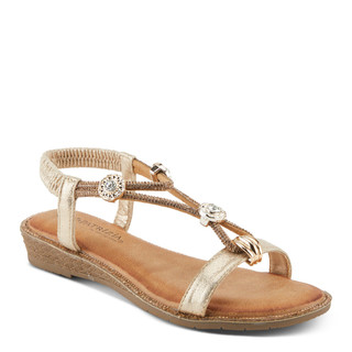 Thumbnail 1: Patrizia Patrizia Womens Charmer T-Strap Slip-On Flat Sandals 