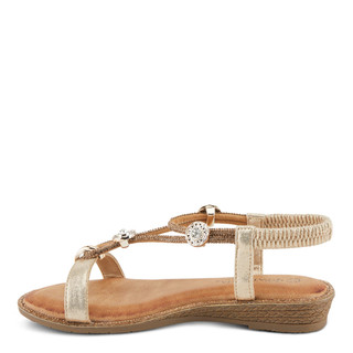 Thumbnail 2: Patrizia Patrizia Womens Charmer T-Strap Slip-On Flat Sandals 