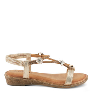 Thumbnail 5: Patrizia Patrizia Womens Charmer T-Strap Slip-On Flat Sandals 
