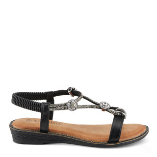 Thumbnail 5: Patrizia Patrizia Womens Charmer T-Strap Slip-On Flat Sandals 