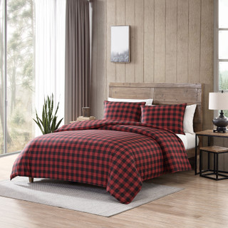 Thumbnail 5: Eddie Bauer Eddie Bauer Mountain Plaid 100% Cotton Comforter Bedding Set 