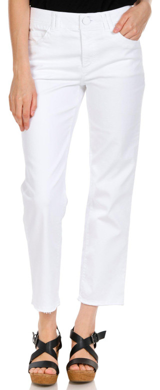 Thumbnail 1: Democracy Democracy Womens Frayed Hem Straight Leg Jeans 