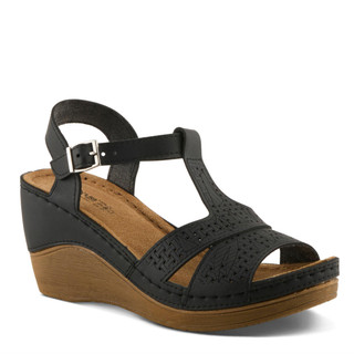 Thumbnail 1: Flexus Flexus Womens Natala T-Strap Wedge Sandals 