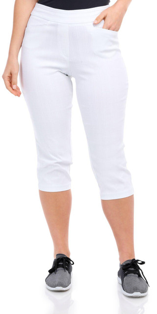Thumbnail 3: JENNA ROSE Jenna Rose Womens Linen Look Capris 