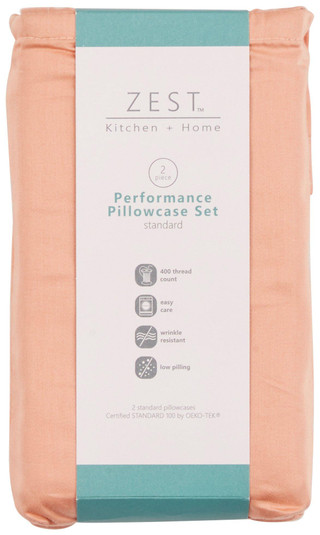 Thumbnail 2: Zest Kitchen + Home ZEST Kitchen + Home 2 Pk Performance Pillowcase Set 
