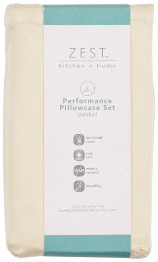 Thumbnail 2: Zest Kitchen + Home ZEST Kitchen + Home 2 Pk Performance Pillowcase Set 