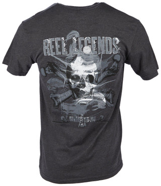 Thumbnail 1: REEL LEGENDS Reel Legends Men's Skull and Crossbones Graphic Tee 