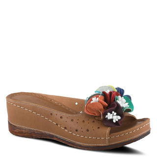 Thumbnail 1: Spring Step Spring Step Womens Flowerchild Wedge Slide Sandals 