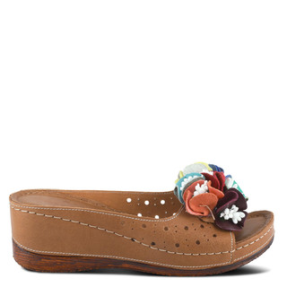 Thumbnail 5: Spring Step Spring Step Womens Flowerchild Wedge Slide Sandals 