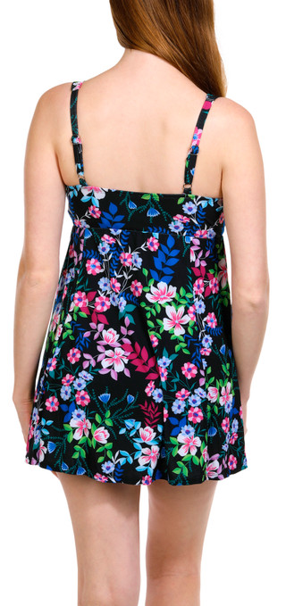 Thumbnail 2: Paradise Bay Paradise Bay Womens Bow Front Print Swim Dress 