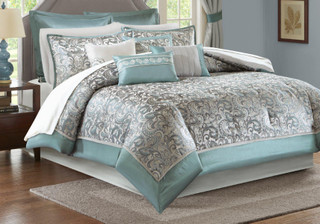 Thumbnail 3: Madison Park Madison Park Brystol 24-pc. Room In A Bag Comforter Set 