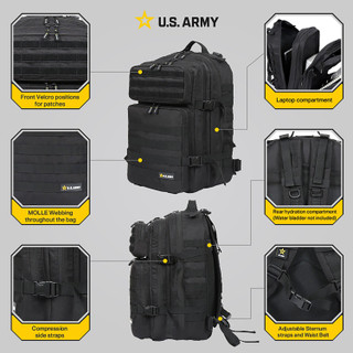 Thumbnail 16: US ARMY U.S. Army ASSAULT High Performance Tactical Backpack 