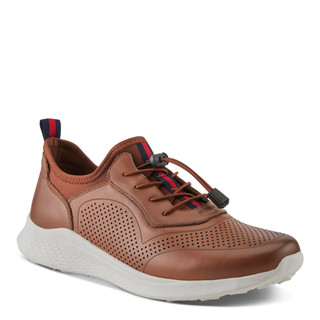 Thumbnail 1: Spring Step Spring Step Mens Kris Leather Elastic Toggle Lace Sneakers 