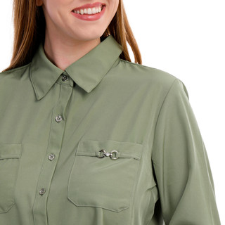 Thumbnail 2: Notations Notations Womens 3/4 Sleeve Button Down Top 