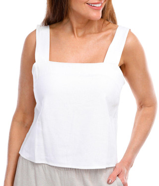Thumbnail 1: Blue Sol Blue Sol Womens Solid Square Neck Tank Top 