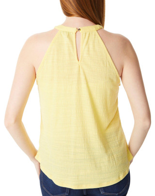 Thumbnail 2: Cable & Gauge Cable & Gauge Womens Sleeveless Embroidered High Neck Top 