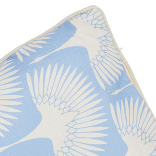Thumbnail 2: Home Fashion Home Fashion 18x18 Flying Cranes Decorative Pillow 