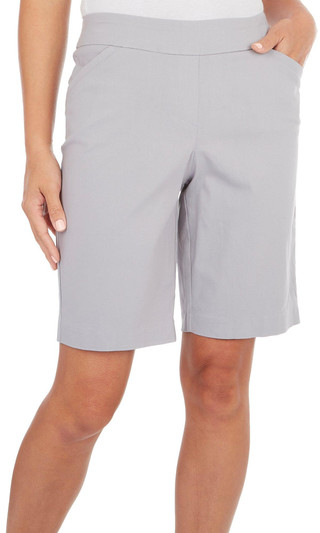 Thumbnail 1: Coral Bay Coral Bay Petite Solid Pull-On Shorts 